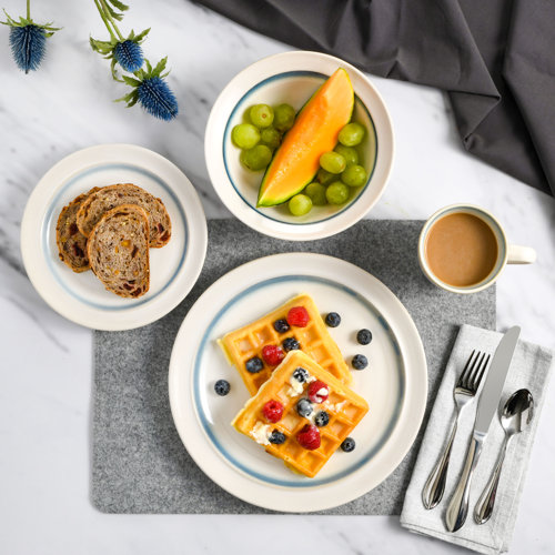 Gibson Lawson Stoneware Dinnerware Set Service for 4 & Reviews Wayfair